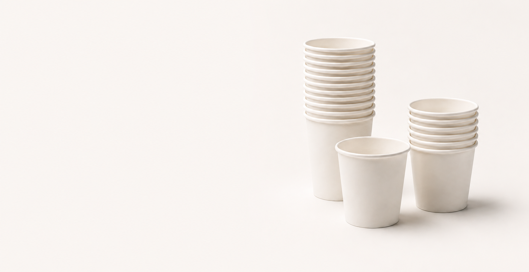 Gobelets en carton blanc 200 ml