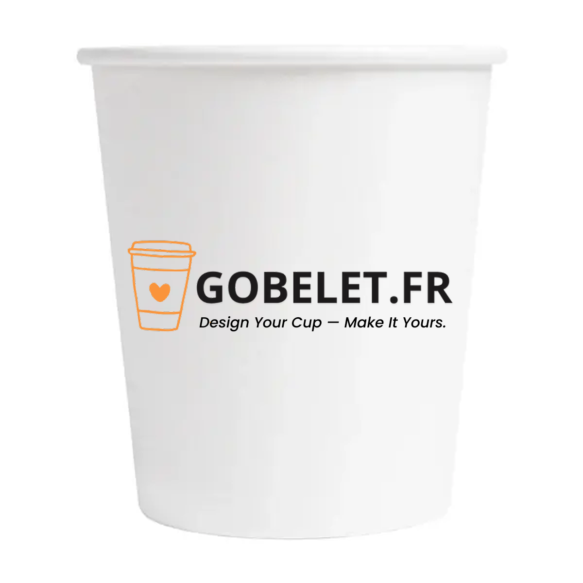 Gobelets en carton personnalisés avec un logo